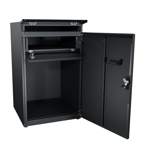 SDS　戸建て用宅配ボックス　宅配KEEPER　tsumiki　＋ポスト　ラージタイプ（マットグレー/ウォルナットブラウン/マットホワイト）