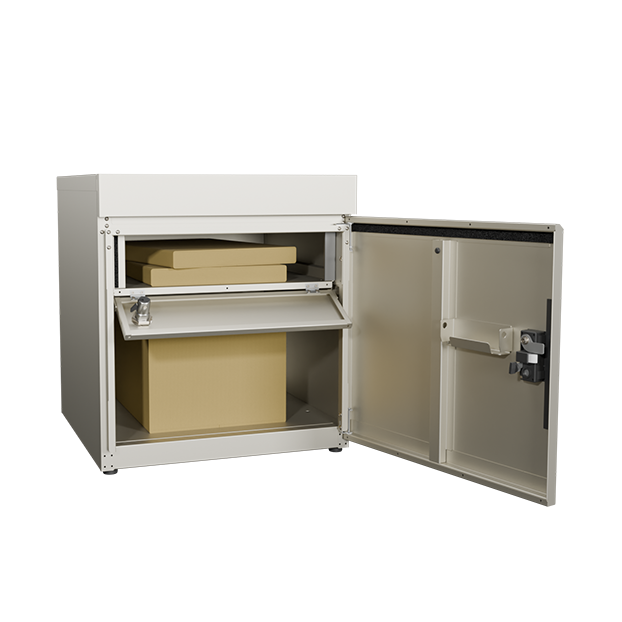 SDS　戸建て用宅配ボックス　宅配KEEPER　tsumiki　＋ポスト　セミラージタイプ（マットグレー/ウォルナットブラウン/マットホワイト）