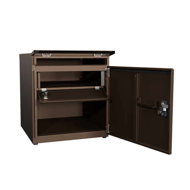 SDS　戸建て用宅配ボックス　宅配KEEPER　tsumiki　＋ポスト　セミラージタイプ（マットグレー/ウォルナットブラウン/マットホワイト）